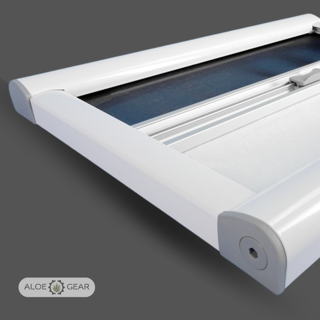Motorhome & Caravan Roller Window Blind - Aluminium