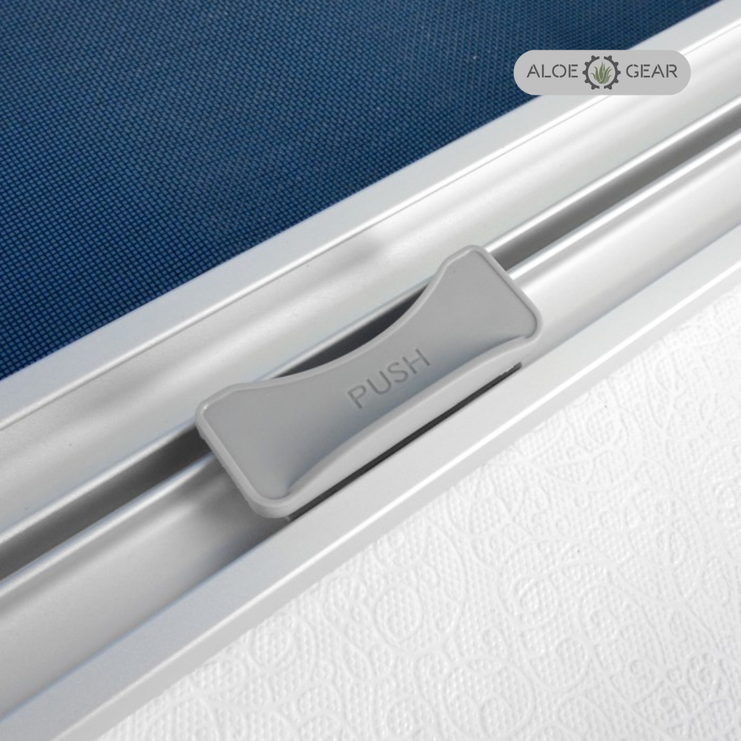 Motorhome & Caravan Roller Window Blind - Aluminium
