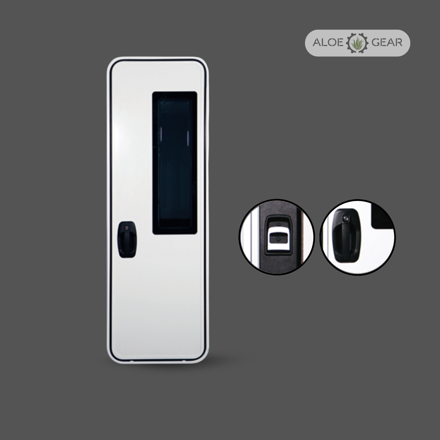 Premium Caravan Entrance Door with Flyscreen & Security Lock | 1922x622mm (Left Hinge)