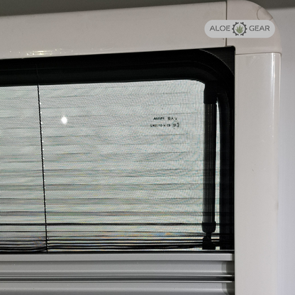 Motorhome & Caravan Pleated Window Blind - Aluminium